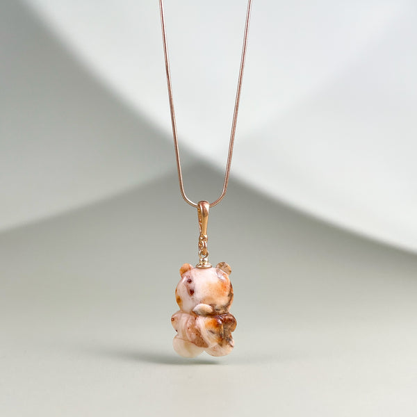 Gintaro pakabukas, auksuotas sidabras 925 "Kleckiukas"