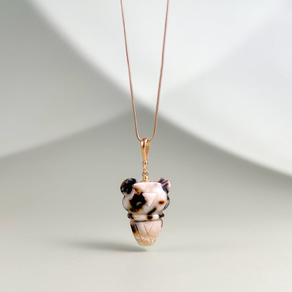 Gintaro pakabukas, auksuotas sidabras 925 "Debesėlis"