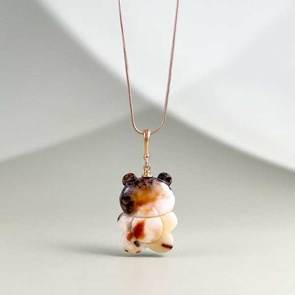 Gintaro pakabukas, auksuotas sidabras 925 "Ramus žaismas"