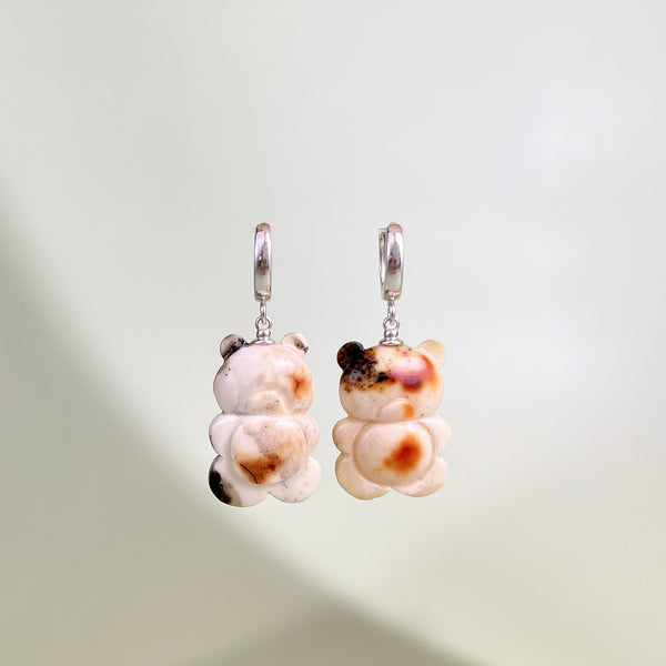 Gintaro auskarai, sidabras 925 "Šešėliai šviesoje"