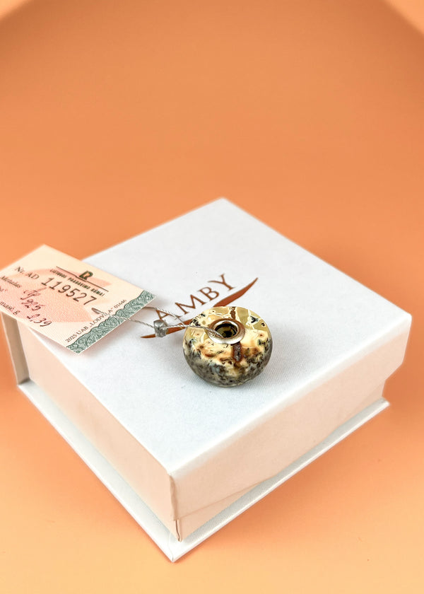 Gintaro pakabukas, išsirinkite sidabras 925 "Troliukai"