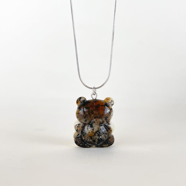 Gintaro pakabukas, sidabras 925 "Tylus draugas"