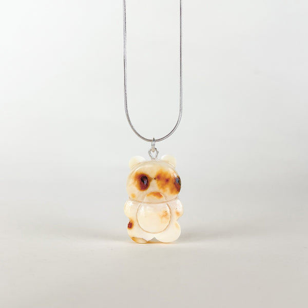 Gintaro pakabukas, sidabras 925 "Tylus stebėtojas"