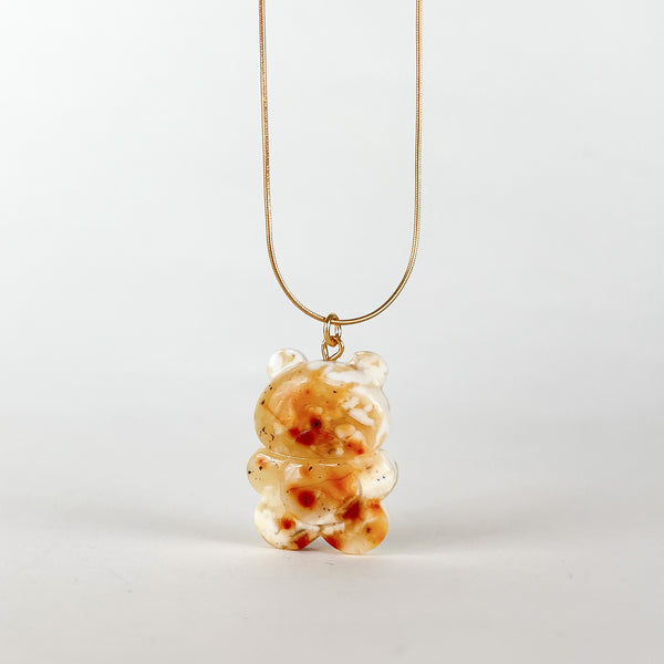 Gintaro pakabukas, auksuotas sidabras 925 "Žingsnis po žingsnio"