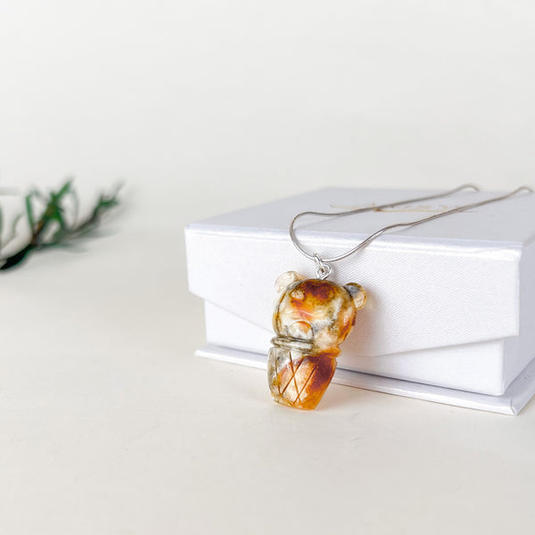 Gintaro pakabukas, sidabras 925 "Mažoji drąsa"