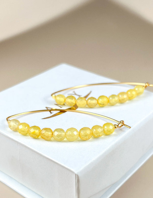 Gintaro auskarai, auksuotas sidabras 925 "Švytintis drugys"