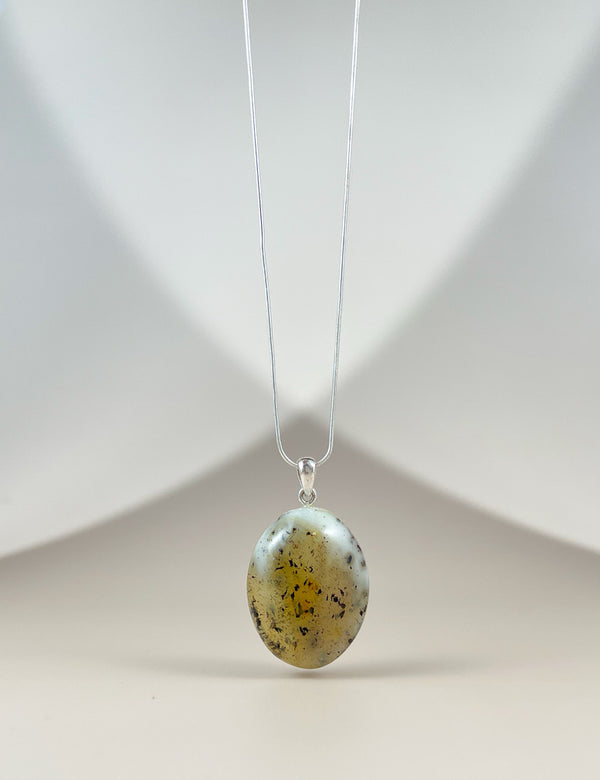 Gintaro pakabukas, sidabras 925 "Šydas"