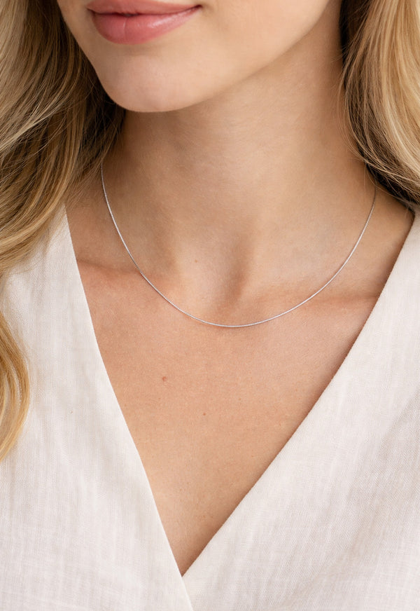 Sidabro grandinėlė 45cm ilgio