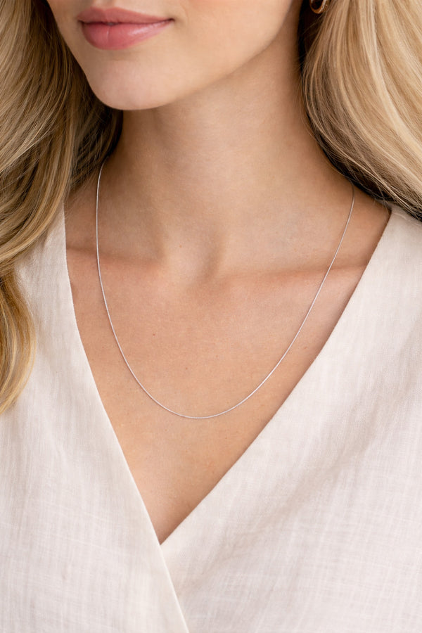 55cm ilgio Sidabrinė grandinėlė AG925