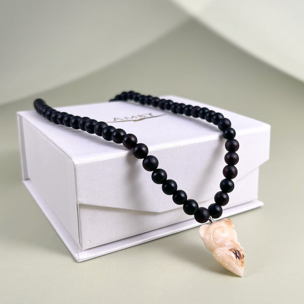 Vaikiškas gintarinis vėrinys 35cm "Tylus stebuklas"