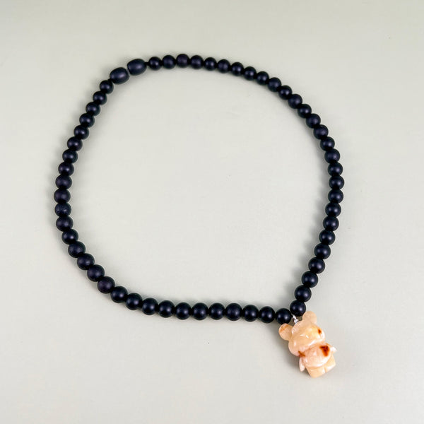 Vaikiškas gintarinis vėrinys 35cm "Mažasis draugas"