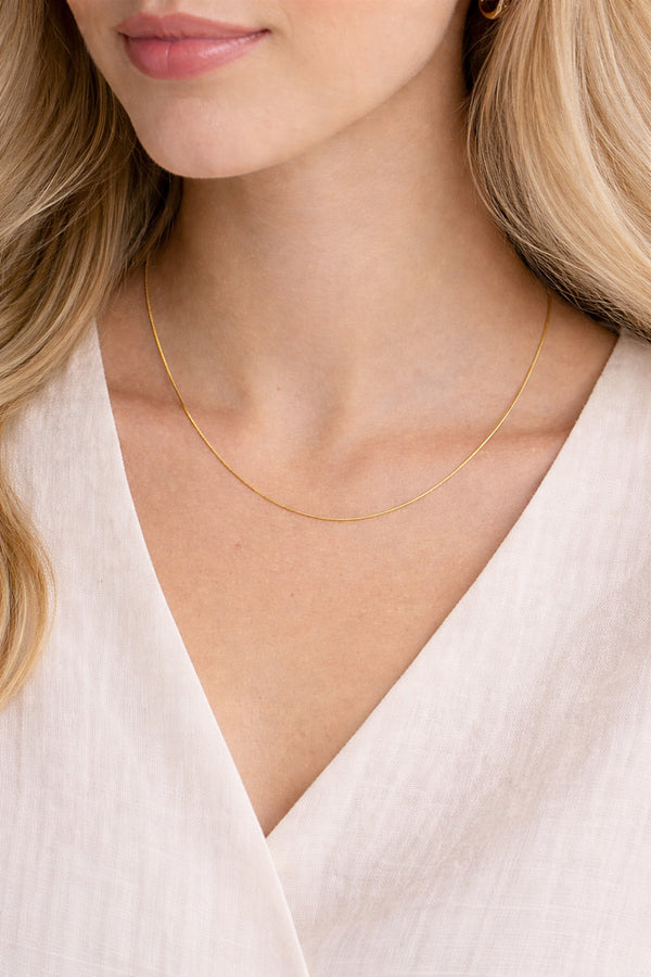 45cm ilgio Auksuota sidabro grandinėlė AG925