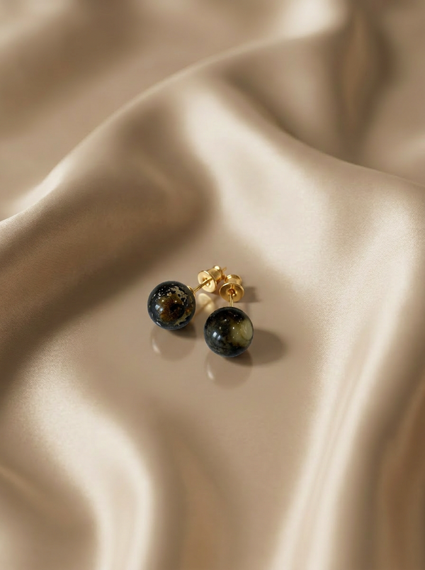 Amber wreaths, silver or gold-plated silver 925 "Comets"