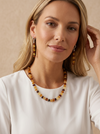 Gintaro vėrinys 45cm, sidabras 925 "Bompari"