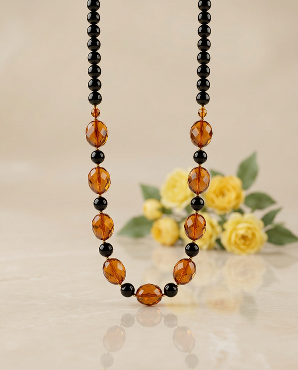 Amber set, earrings and necklace silver 925 "Colorful dream"
