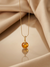 Amber pendant silver 925 "Crystals"