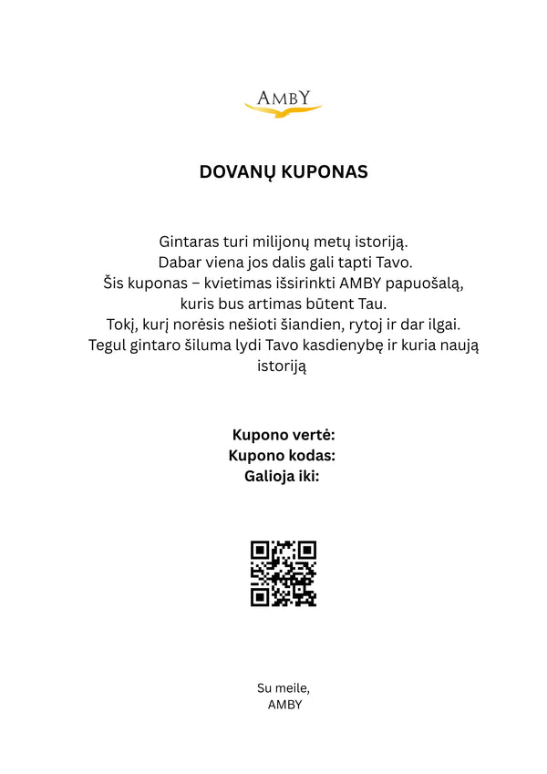 Fizinis Dovanų kuponas