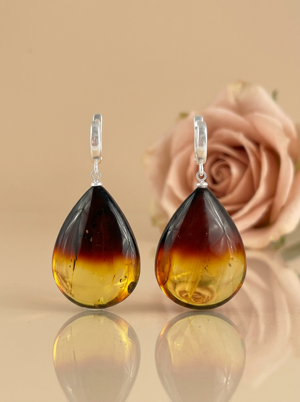 gintaro auskarai moterims juvelyrika 