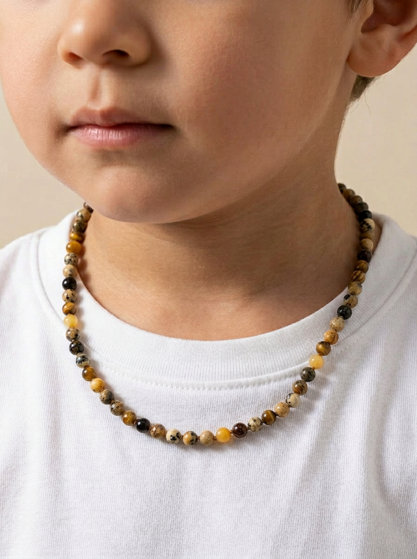 Gintaro karoliai vaikams "Vijurkas"