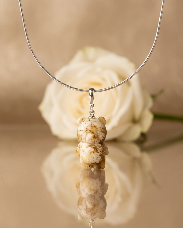 gintaro pakabukas su sidabru