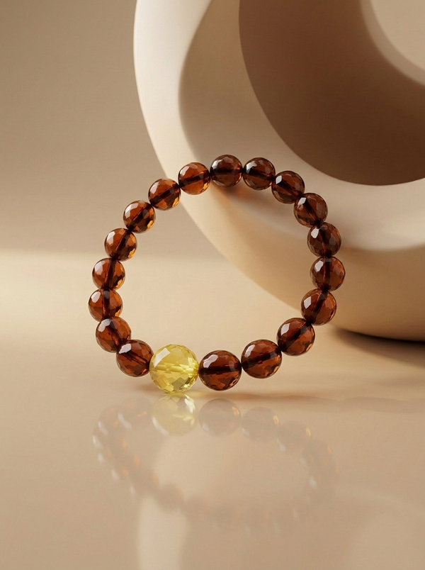 facetuota gintaro apyranke_1