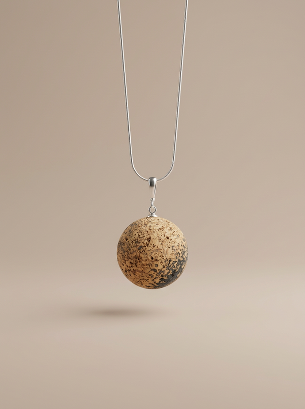 Gintaro pakabukas, sidabras 925 "Smėlio krantai"