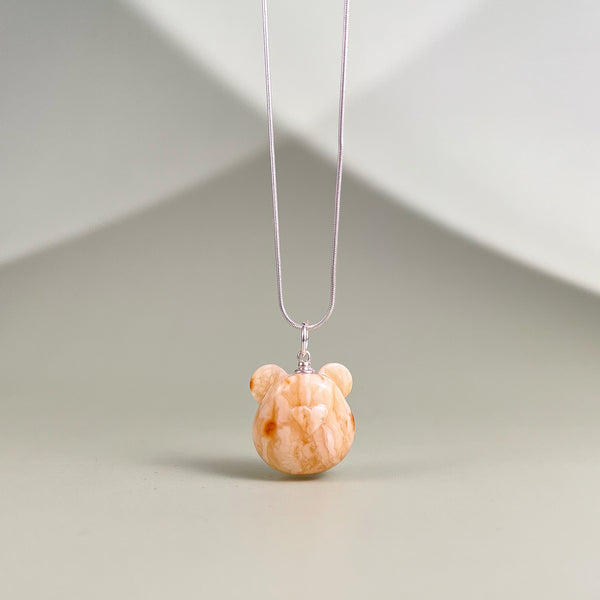 Amber pendant, silver 925 "Guardian"