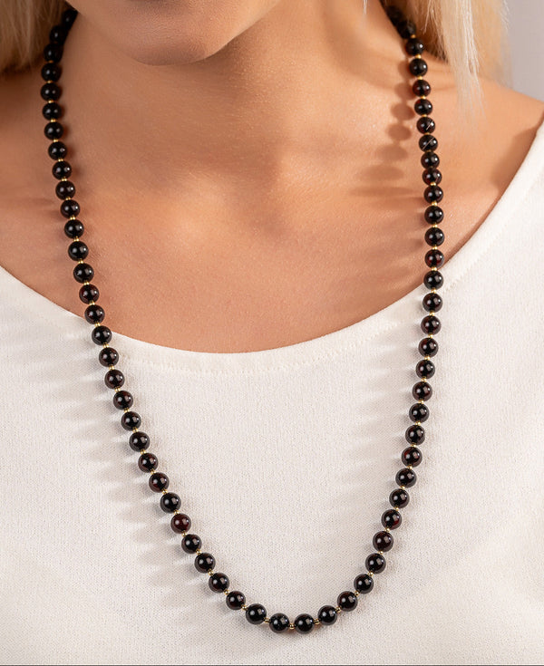 ilgi gintaro vėriniai