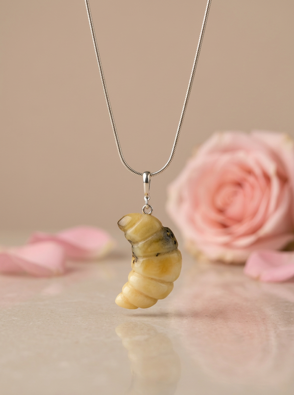 Gintaro pakabukas, sidabras 925 "Nakties ženklas"