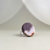 Amber ring, silver 925 "Dualism"