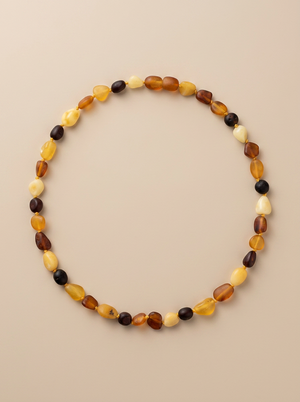 neblizgus gintaro karoliai vaikams