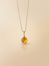 Amber pendant "Bellum gold"