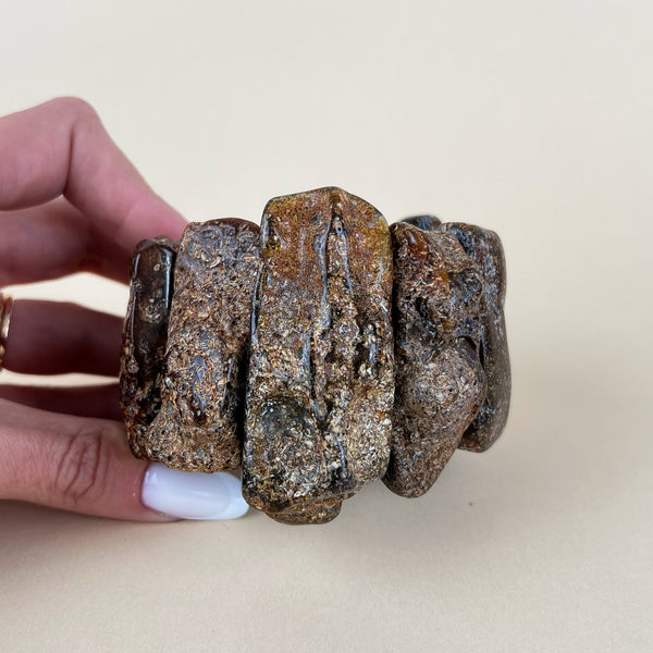 Gintarinė apyrankė "Girios turtai"