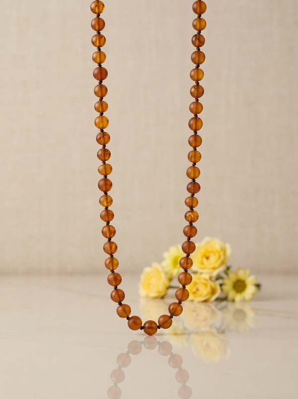 Gintaro vėrinys 46cm "Burgundija"