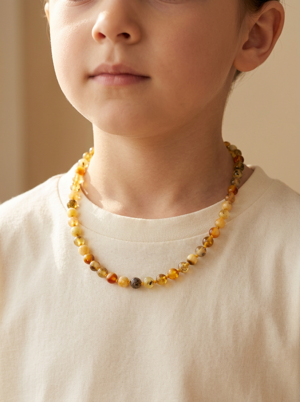 Children's amber necklace 36cm