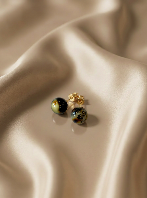 Amber wreaths, silver or gold-plated silver 925 "Comets"