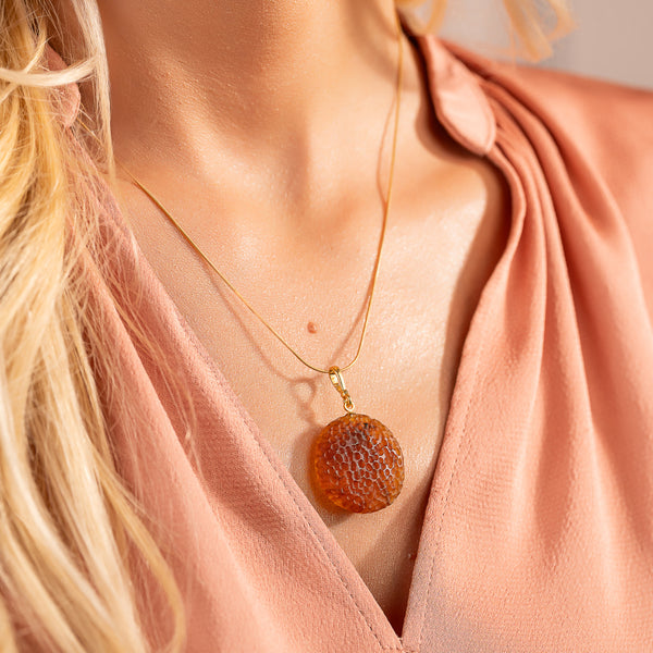 Gintaro rinkinys, auksuotas sidabras 925 "Aukso menės"