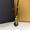 Juodo gintaro vėrinys 47cm "Bellum medallion"