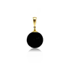 Juodo neblizgaus gintaro rinkinys "Bellum gold" - Amby.lt